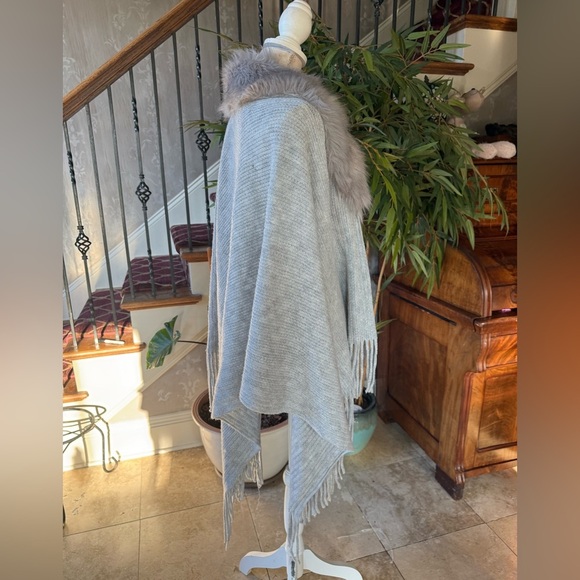 MIXIT ladies sweater wrap photo for a collar ONE  SIZE NWOT gray - Picture 6 of 10